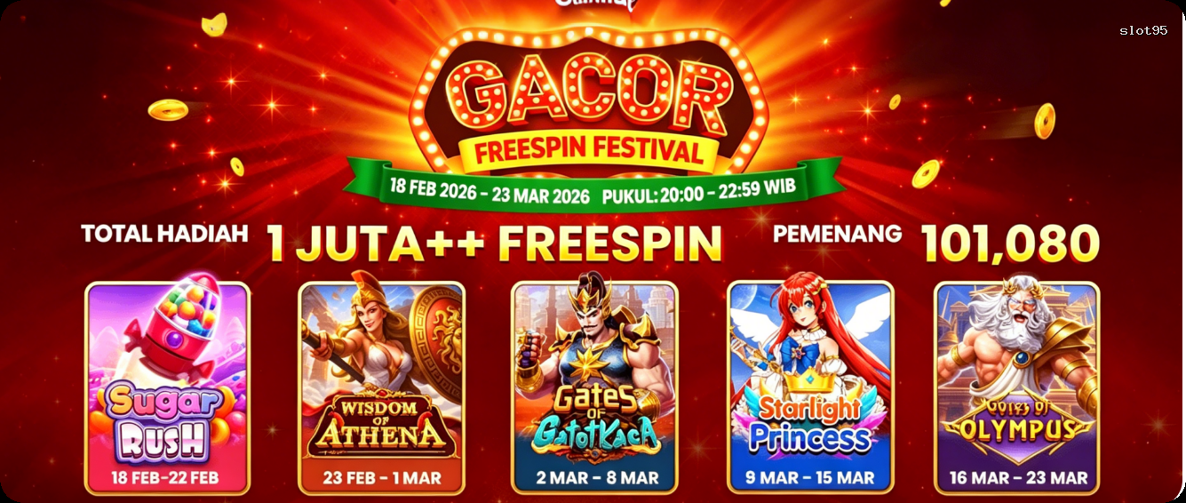 Login slot95 Sekarang Bonus Melimpah